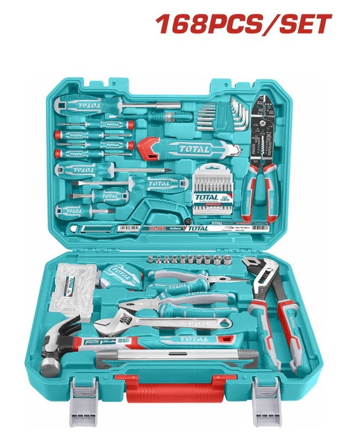 Total Tools - Combo Set Hand Tools 168 Pcs (THKTHP21686)