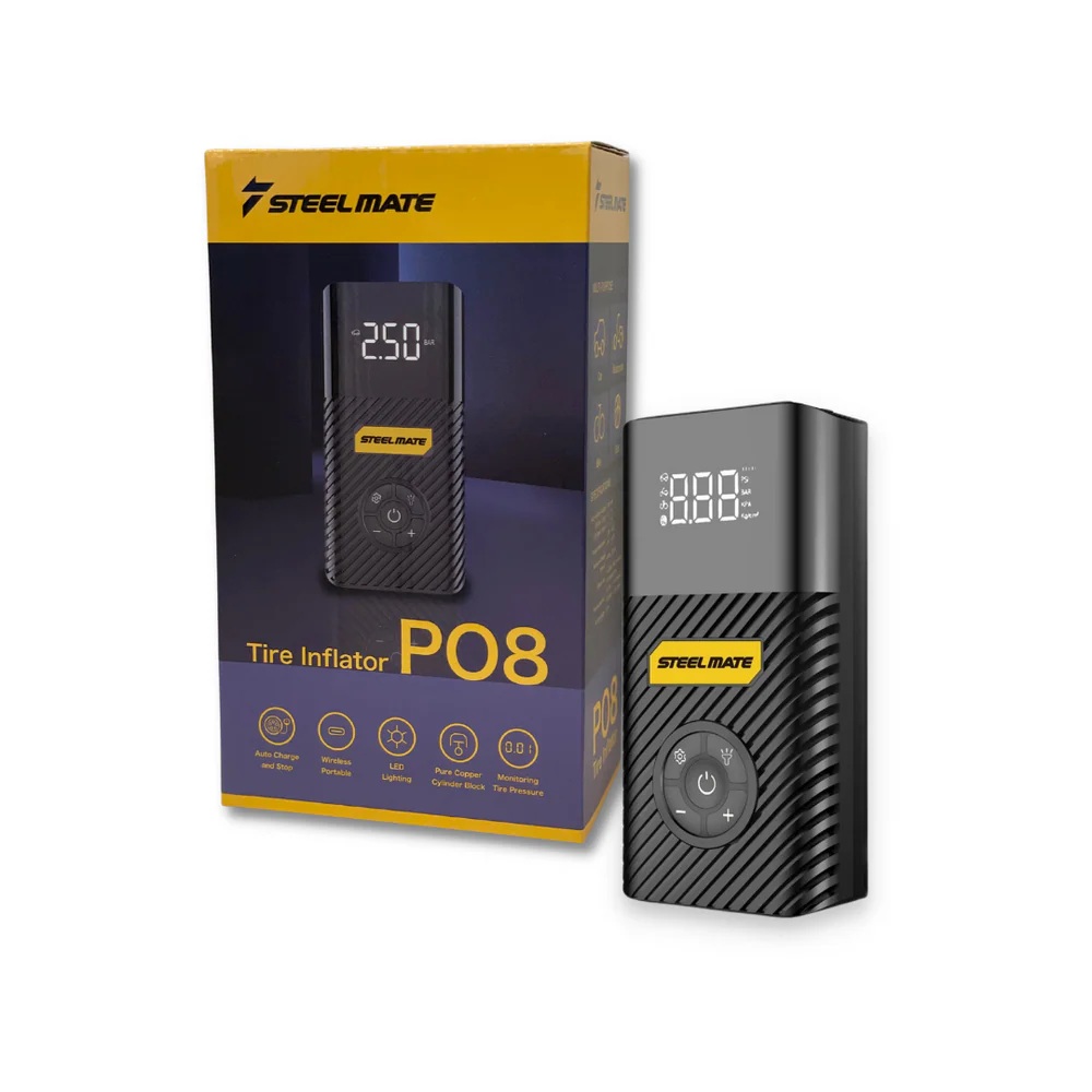 Steelmate Electric Tire Compressor PO8 Portable- 6000mAh High Capacity Pump