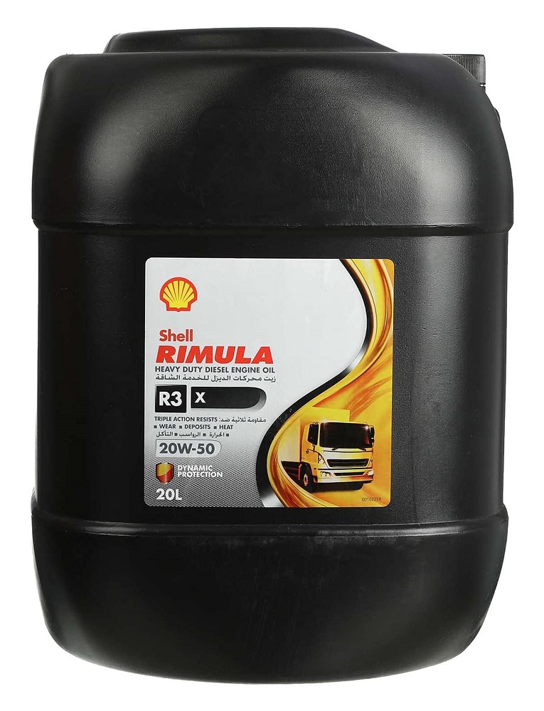 Fit&Fix | Shell Rimula R3X Heavy Duty Motor Oil, 20 Litre - 20W50