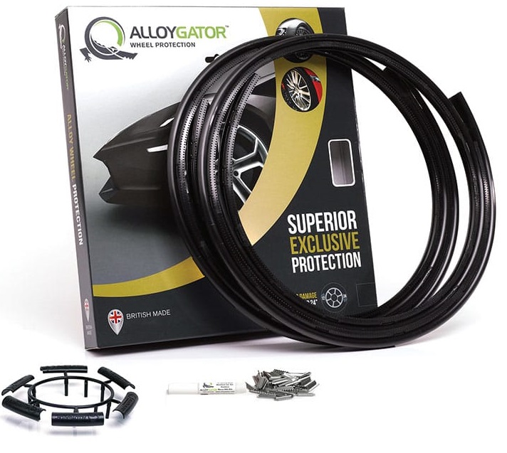 AlloyGator Exclusive Wheel Rim Protector - Set of 4 - Black