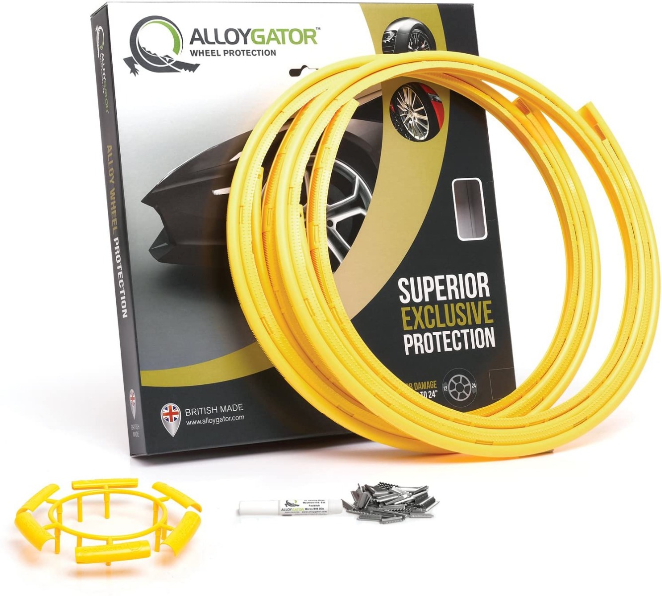 AlloyGator Exclusive Wheel Rim Protector - Set of 4 - Yellow