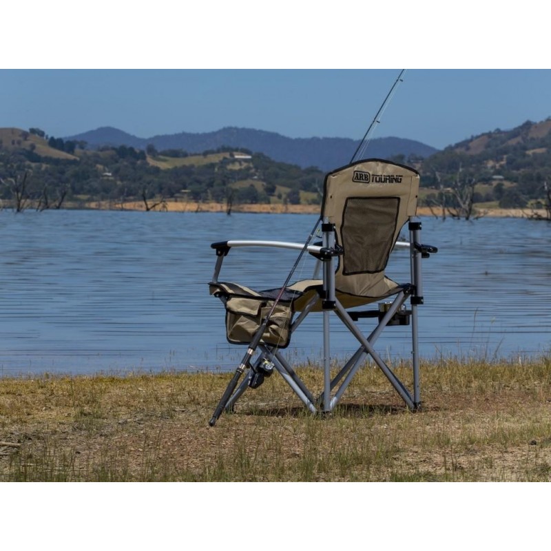 كرسي تخييم ARB قابل للطي مع حامل كوب - بيج - 10500101