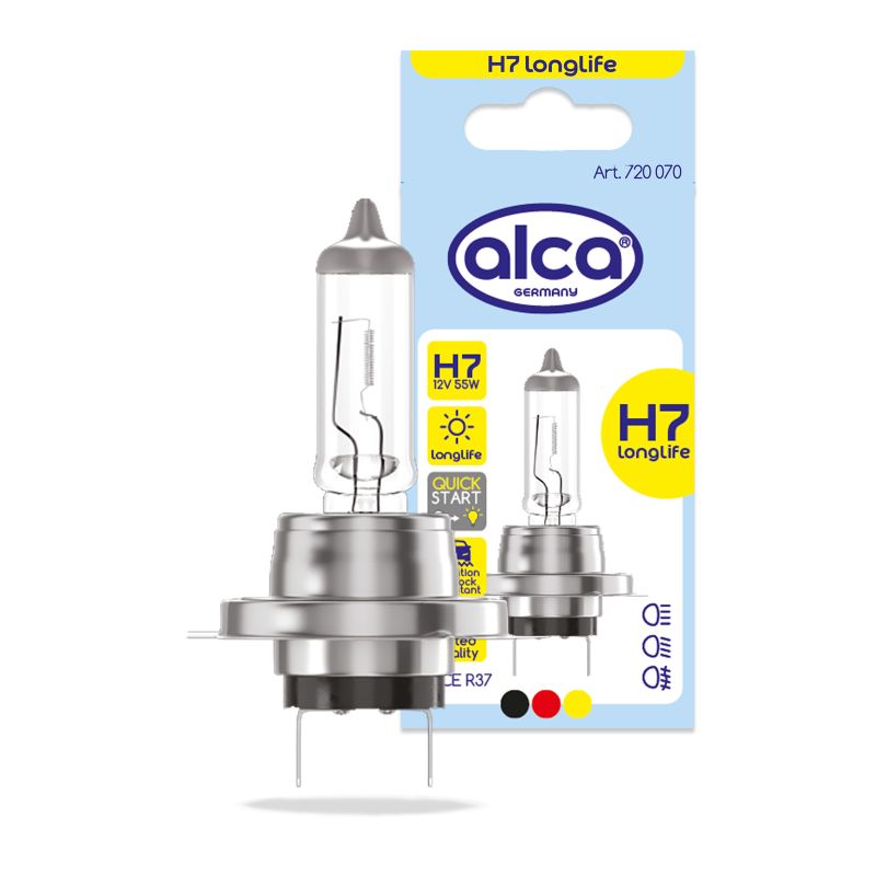 ALCA H7 Longlife Halogen Bulb 12V 55W