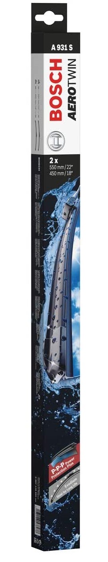 مساحات زجاج أمامي بوش ايرو توين - 22-18 بوصة - 2 قطعة - 3397118931