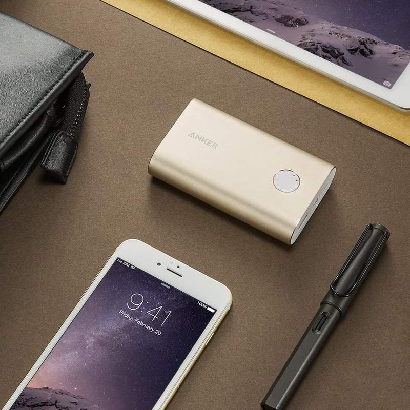 Anker PowerCore+ Power Bank With Quick Charge 3.0 - 10050mAh - Gold