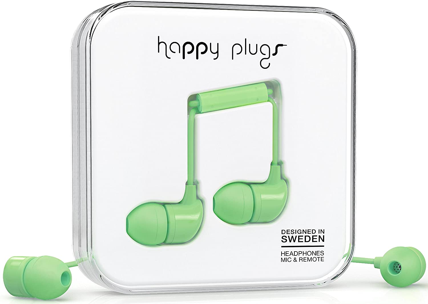 سماعات في الأذن هابي بلاجز - أخضر