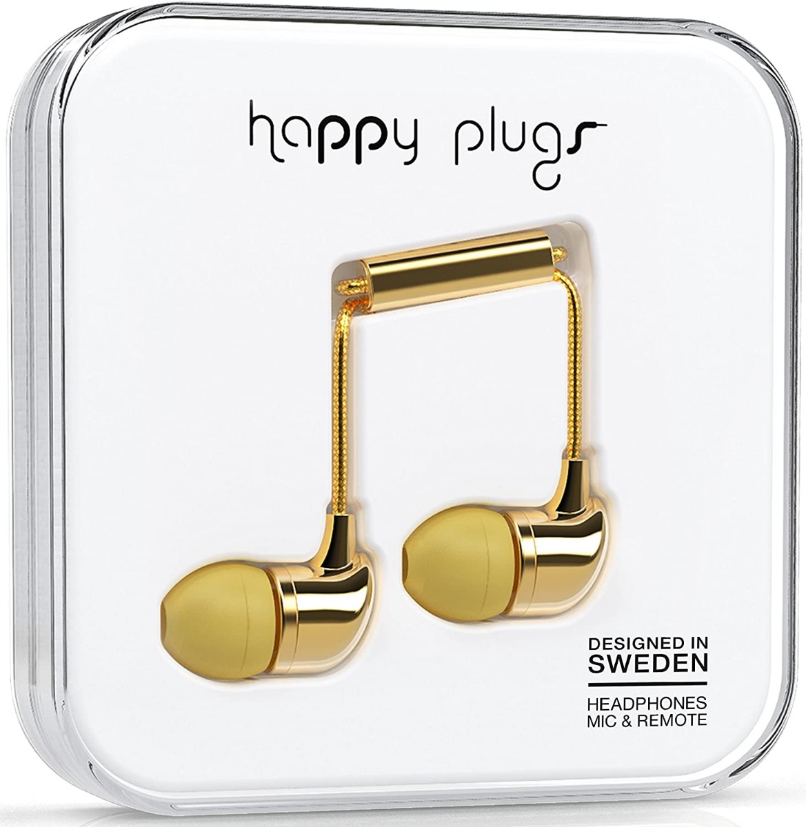 سماعات رياضية في الأذن هابي بلاجز سبورت - ذهبي