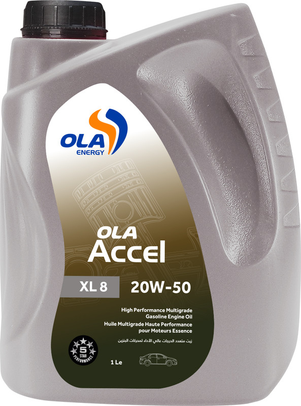 OLA Accel XL8 Motor Oil, 1 Litre - 20W50