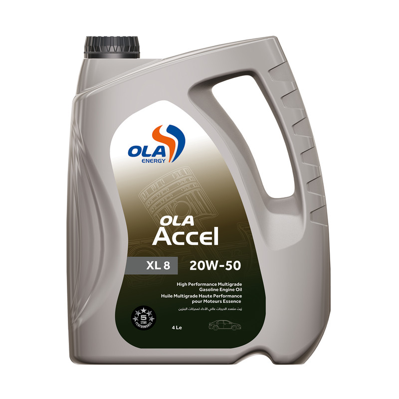 OLA Accel XL8 Motor Oil, 4 Litre - 20W50