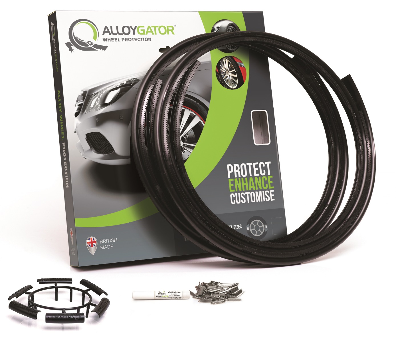 AlloyGator Inter Wheel Rim Protector - Set of 4 - Black