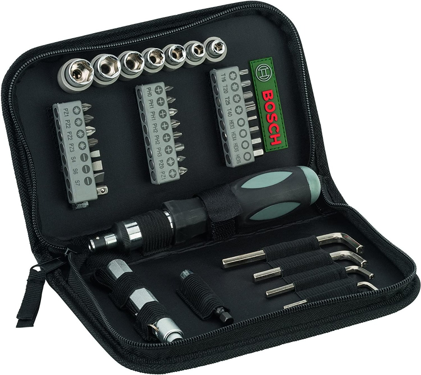 Bosch Drill & Screwdriver Bit Set - 38 Pieces