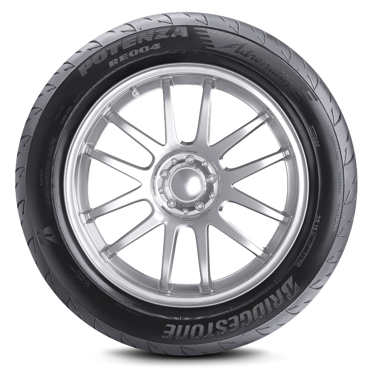 Fit&Fix | Bridgestone Potenza RE004 Regular Car Tire - 205/50R17