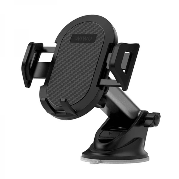 WIWU Car Mount For Dash Board with Sucker - Black (CH015) ,