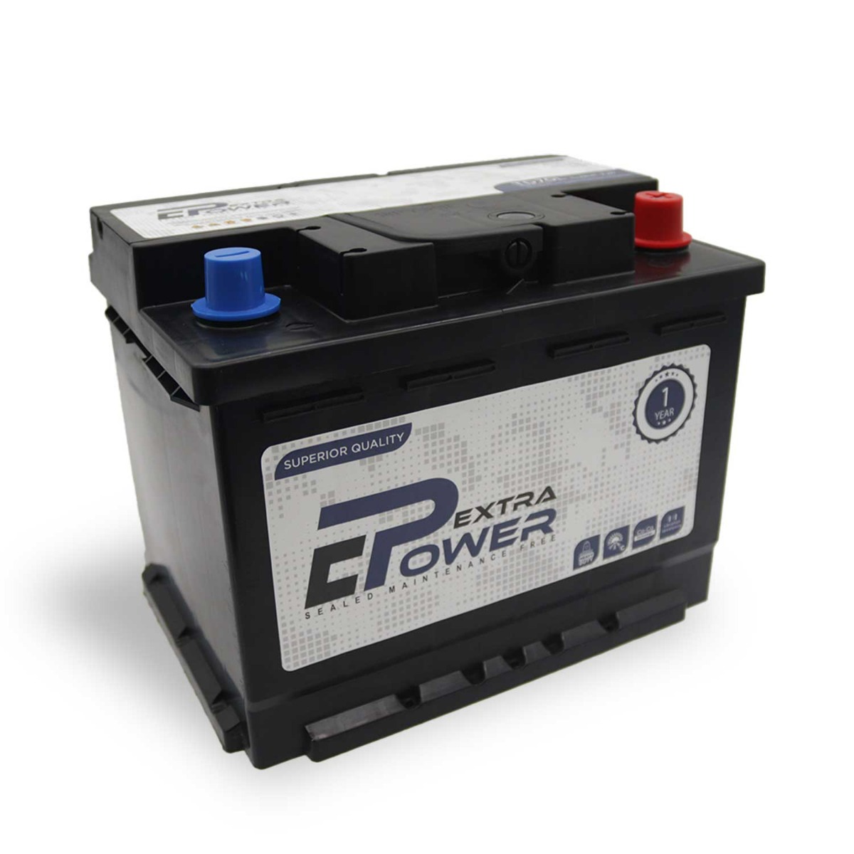 Chloride Extra Power Car Battery, 12 Volt, 62 Ampere  - TD70