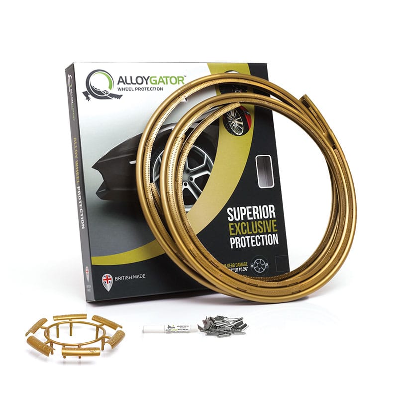 AlloyGator Exclusive Wheel Rim Protector - Set of 4 - Gold