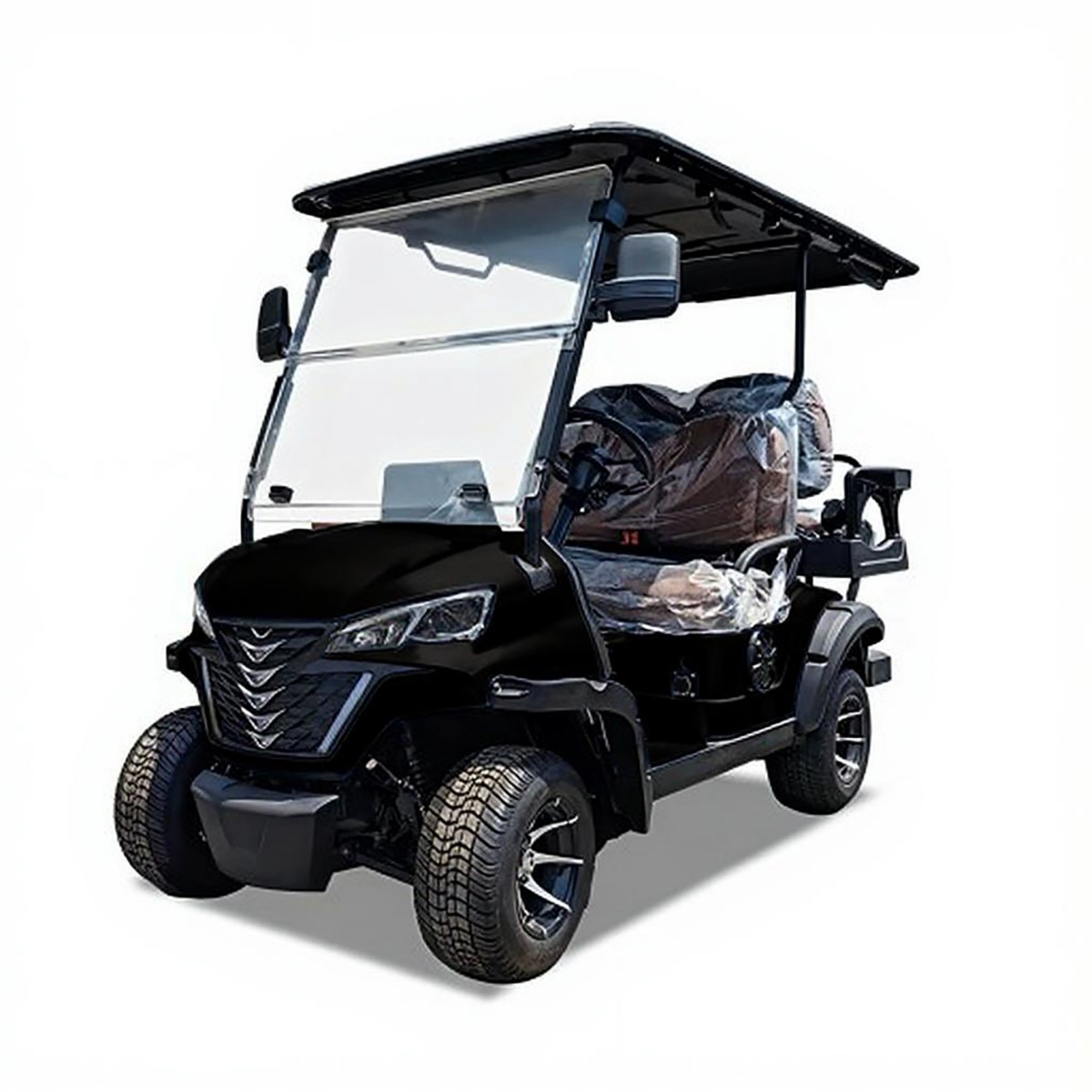 Galaxy Electric Golf Car, 4 Seats, Standard - Black