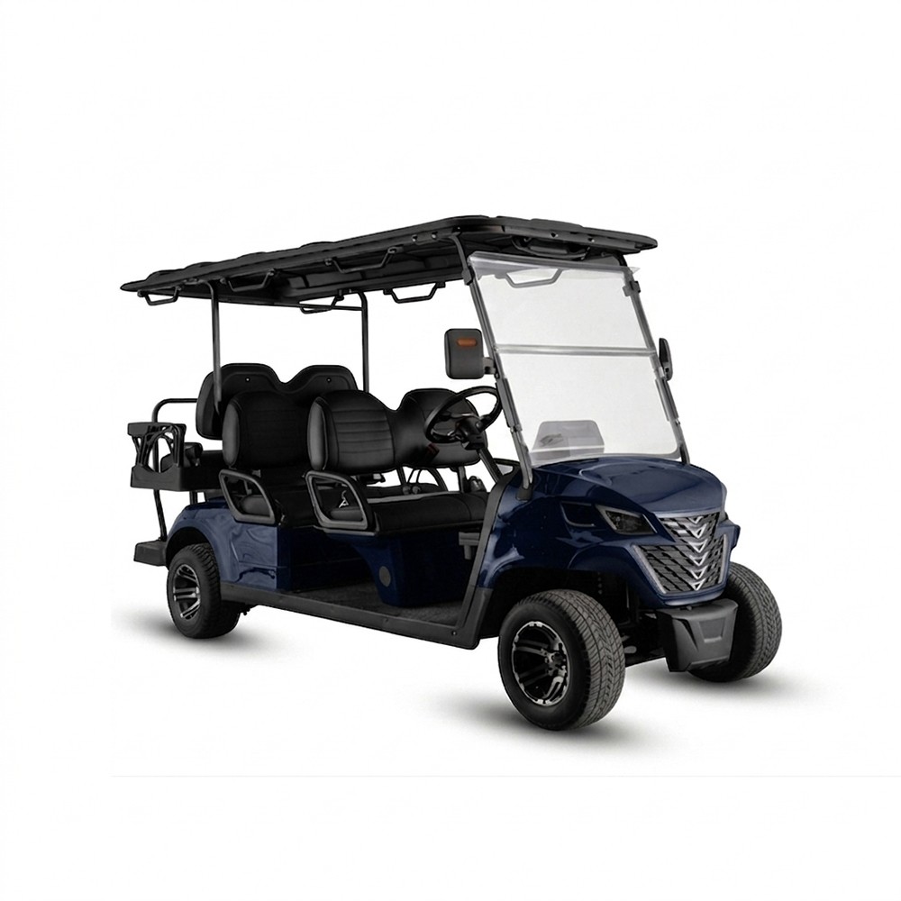 Galaxy Electric Golf Car, 6 Seats, Off-Road - Blue