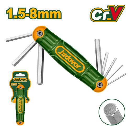 Jadever Hex Key Set Of 8 - JDHK1281