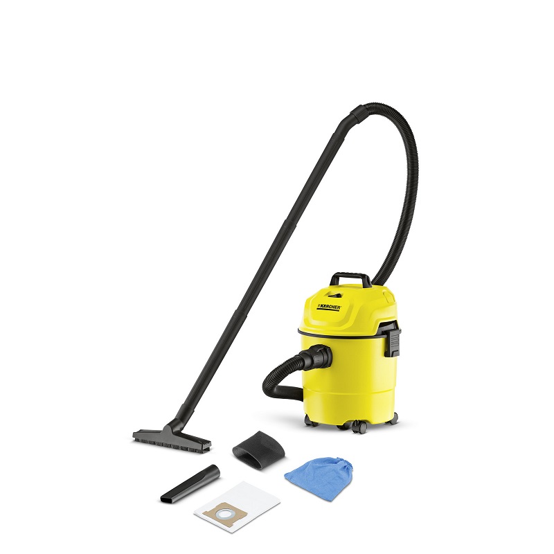 Karcher WD 1 Wet & Dry Vacuum Cleaner, Yellow - 1.098-300.0