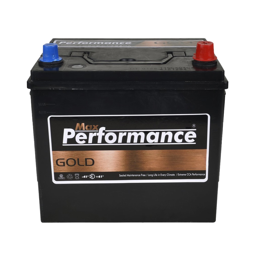 Max Performance Gold Car Battery, 12 Volt, 63 Ampere - NS70L