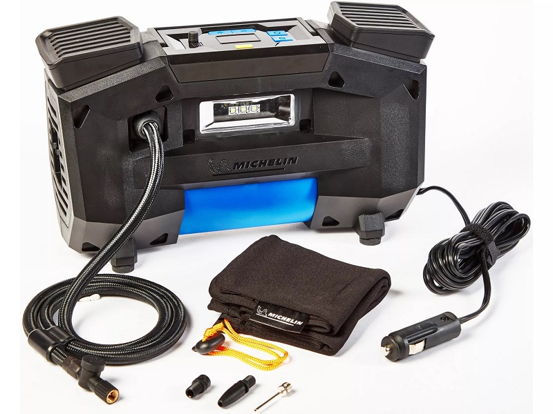 Michelin Programmable Superfast 4×4/SUV Digital Tire Compressor, 12 Volt, 80 PSI, 2 Piston