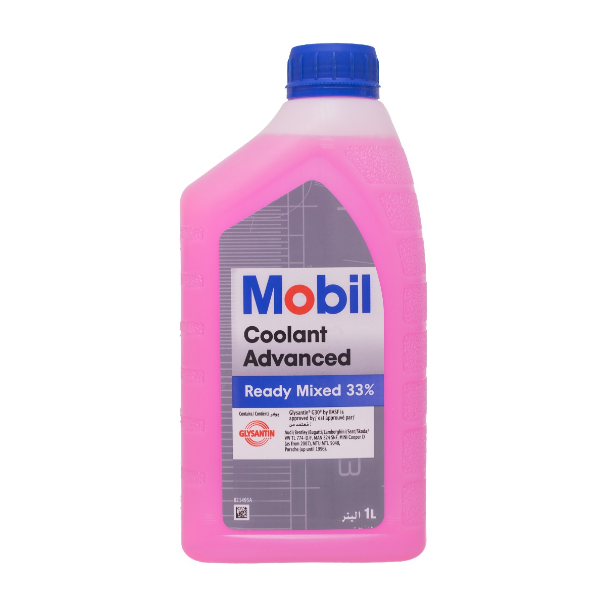 Mobil Coolant Advanced Ready Mixed Radiator Fluid - 33% - 1 Liters