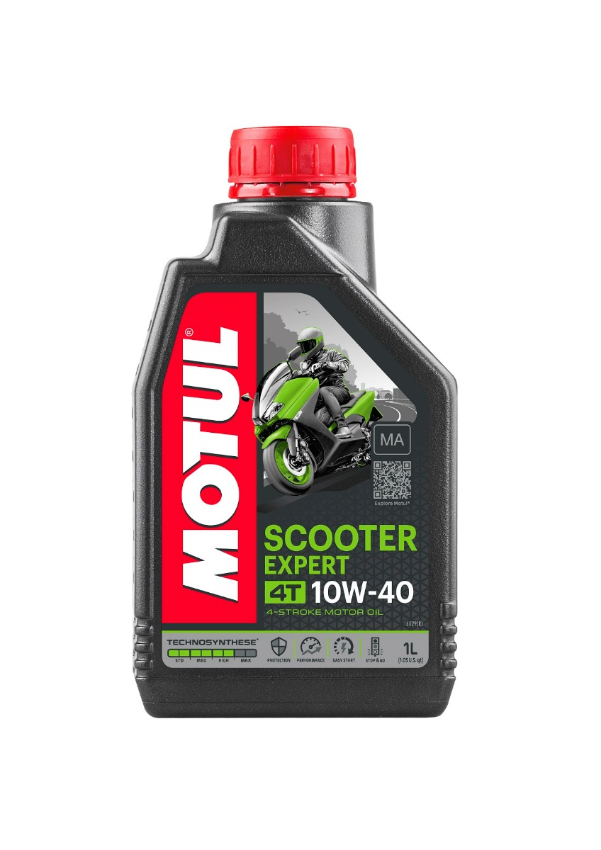 Motul Scooter Expert 4-Stroke Motorcycle Motor Oil, 1 Litre - 10W40