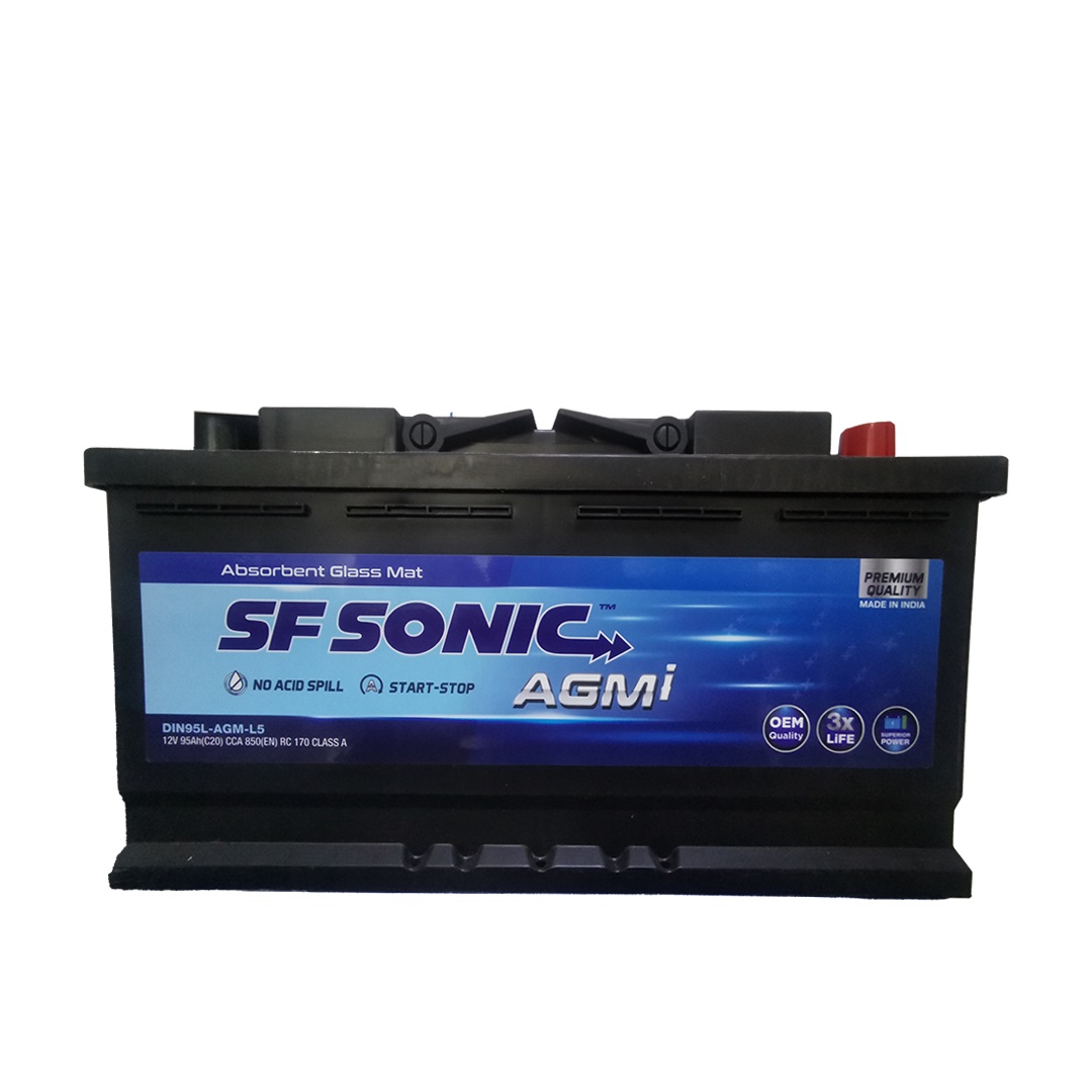SF Sonic Car Battery, 12 Volt, 95 Ampere  - AGM 95L