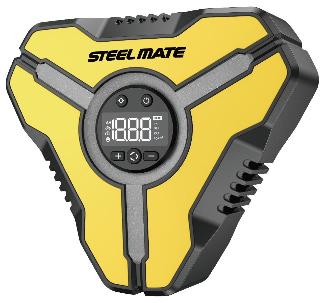 SteelMate T10 Pro Digital Wireless Air Compressor, 6 Bar, Yellow