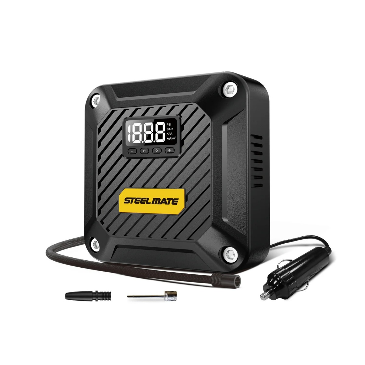 SteelMate T5 Digital Air Compressor, 6 Bar, Black