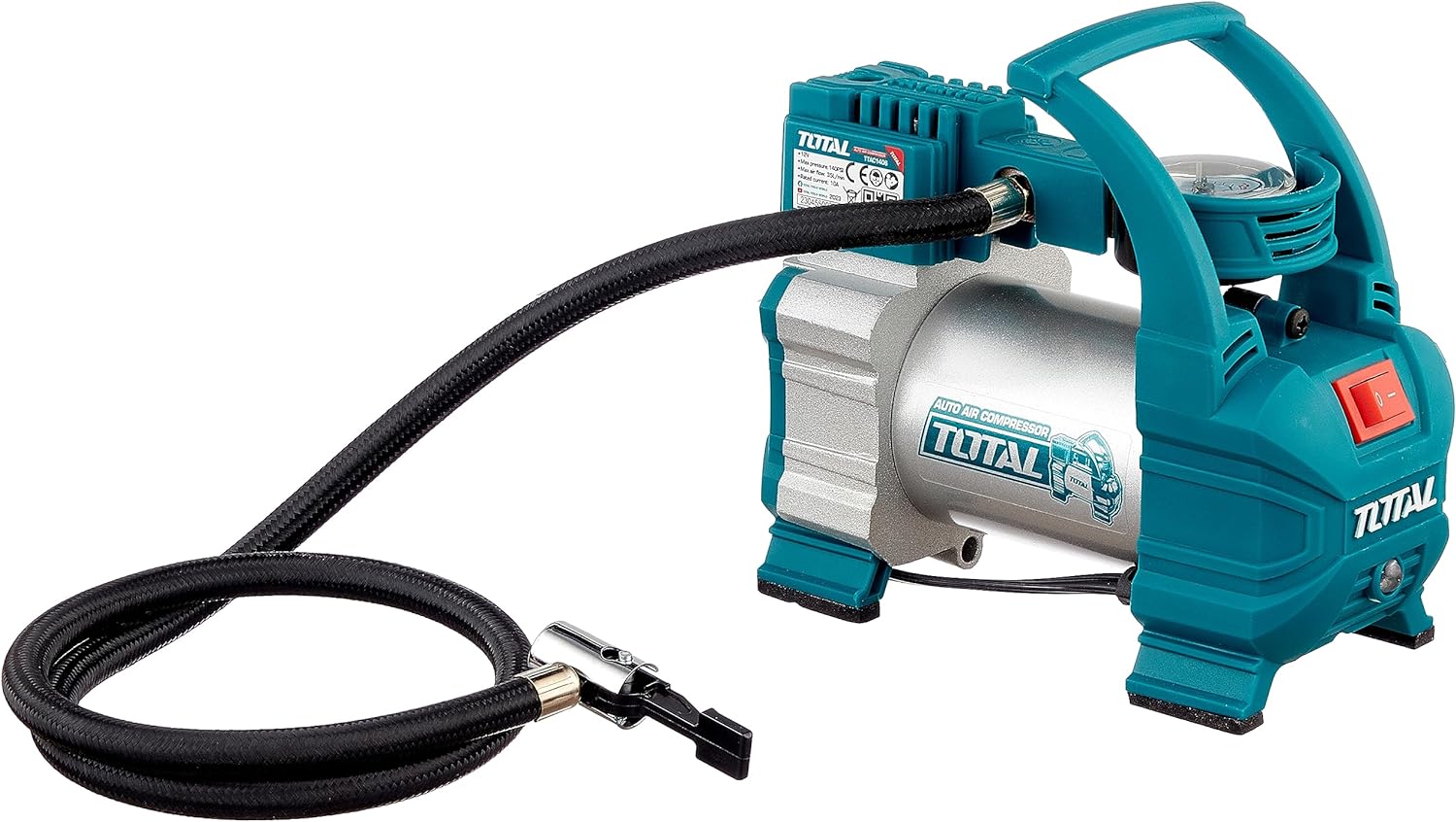 Total Tools Air Compressor, 12 Volt, 140 PSI - TTAC1406