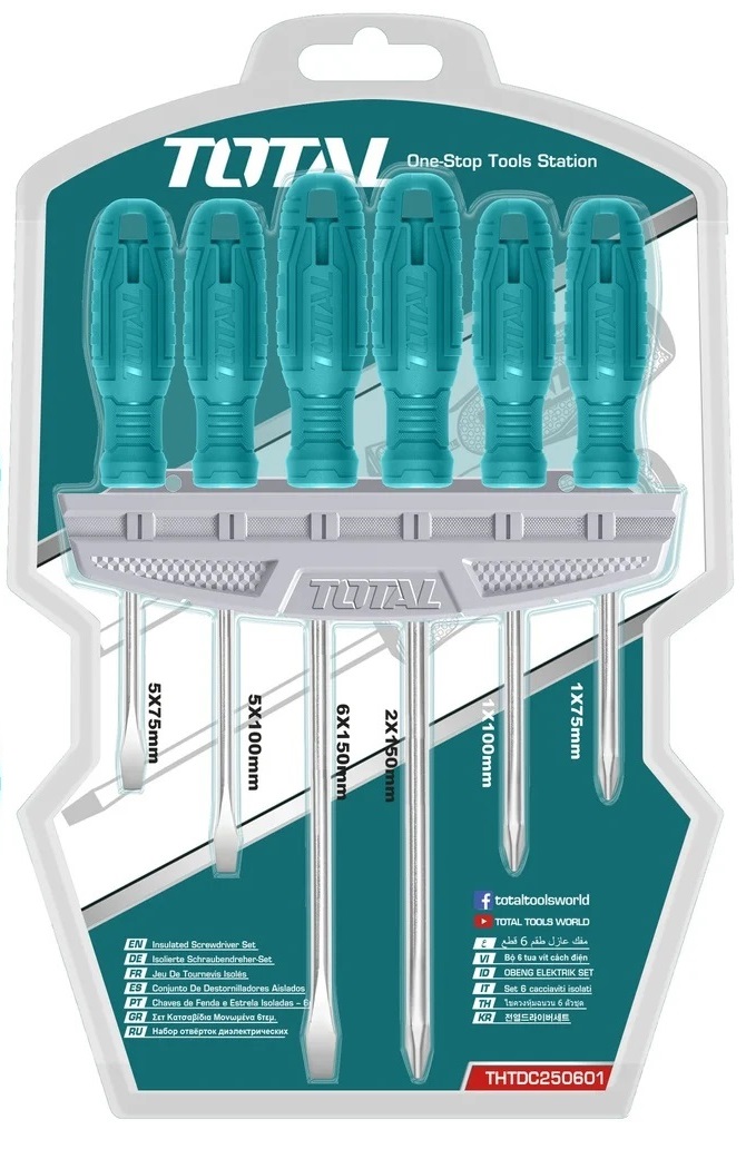 Total Tools Screwdriver Set Of 6 - THTDC250601