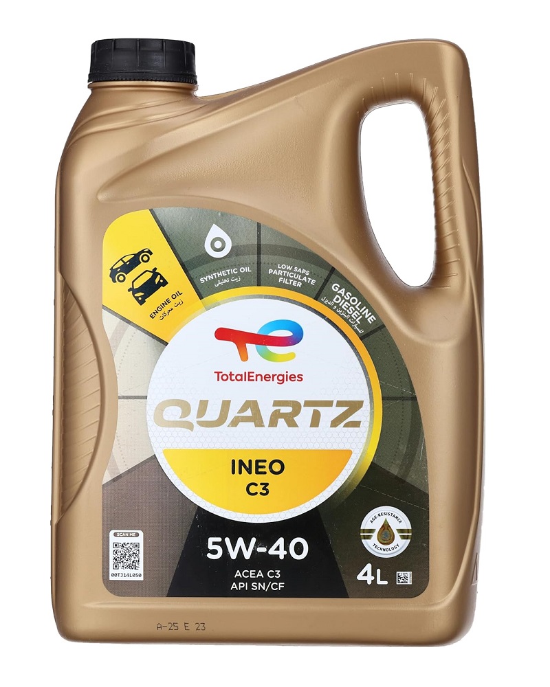 TotalEnergies Quartz INEO C3 Motor Oil, 5W-40, 4L