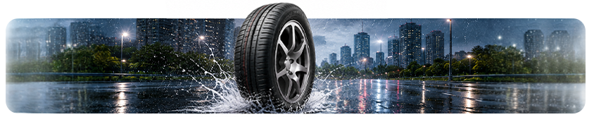 Linglong Comfort Master wet grip and water evacuation